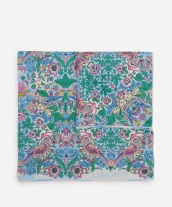 Liberty Pocket Squares^Strawberry Thief Stripe Silk Pocket Square