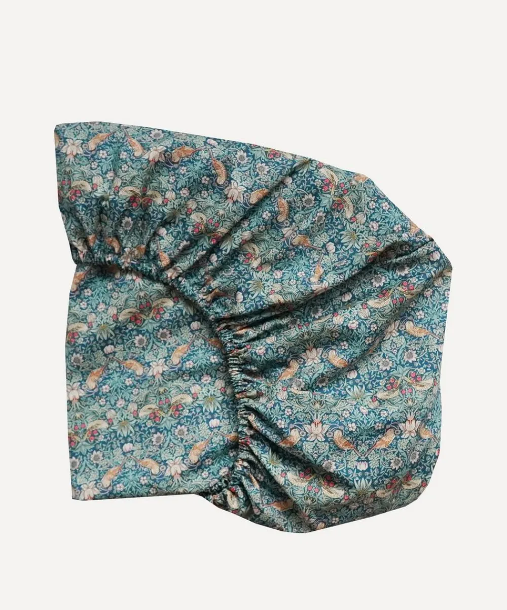 Coco & Wolf Bedding^Strawberry Thief Tana Lawn™ Cotton King Fitted Sheet