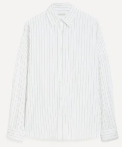 Dries Van Noten Tops^Striped Cotton Cocoon Shirt
