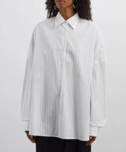 Dries Van Noten Tops^Striped Cotton Cocoon Shirt