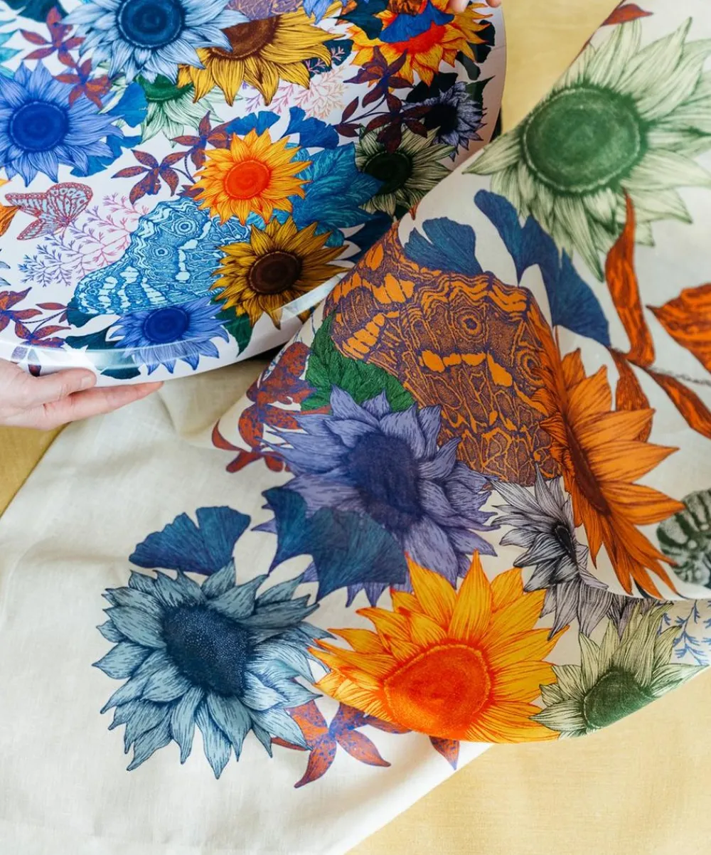 Avenida Home Tableware^Sunflower 200x165cm Linen Tablecloth