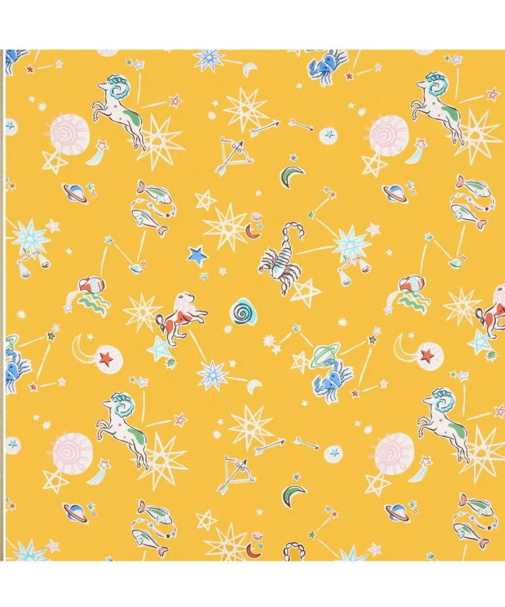 Liberty Fabrics Silk Satin^Surrealist Sky Silk Satin