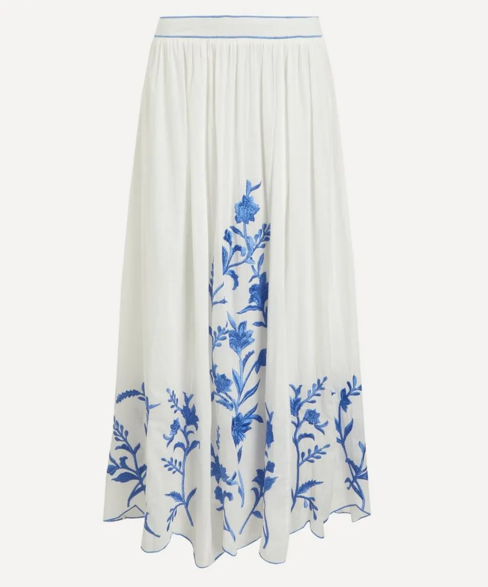 Scarlett Poppies Skirts^Talithia Embroidered Skirt