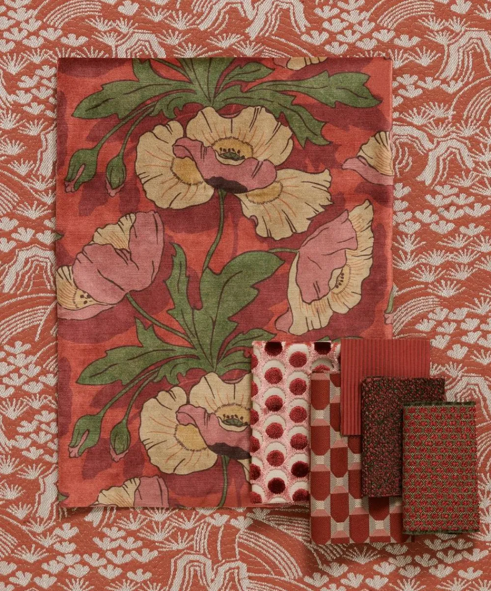 Liberty Interiors Furnishing Fabrics^Tamba in Amaranth