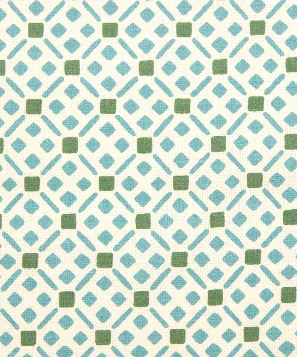 Liberty Interiors Furnishing Fabrics^Tapestry Trellis Cotton in Purslane