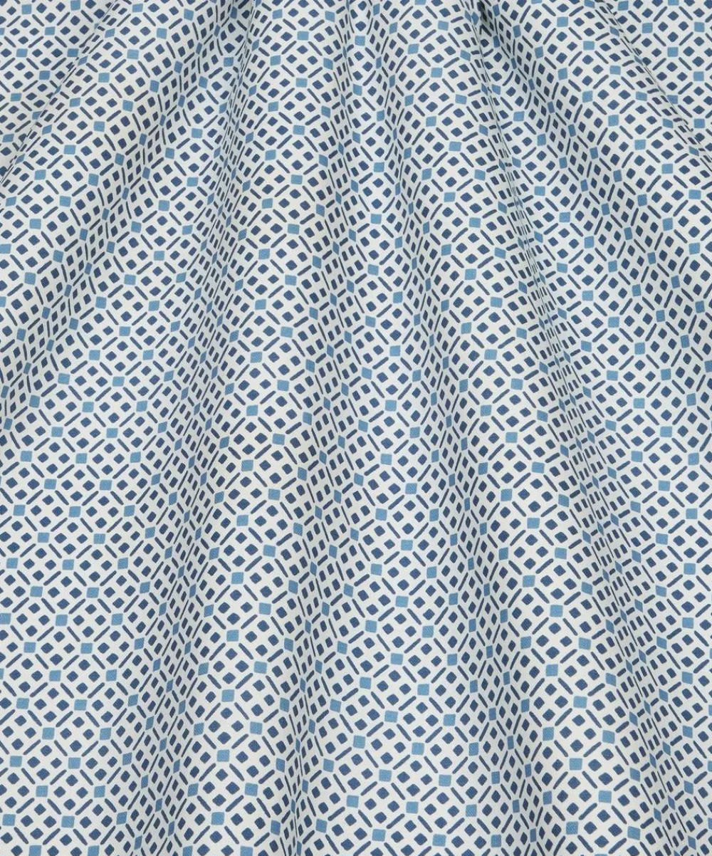 Liberty Interiors Furnishing Fabrics^Tapestry Trellis Cotton in Lapis