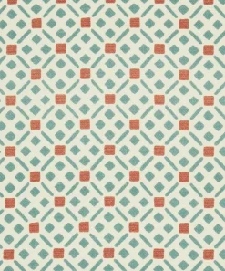 Liberty Interiors Furnishing Fabrics^Tapestry Trellis Cotton in Robins Egg