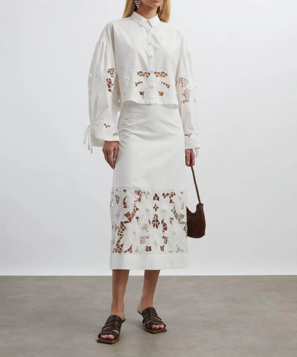 Scarlett Poppies Tops^Tasmin Embroidered Shirt