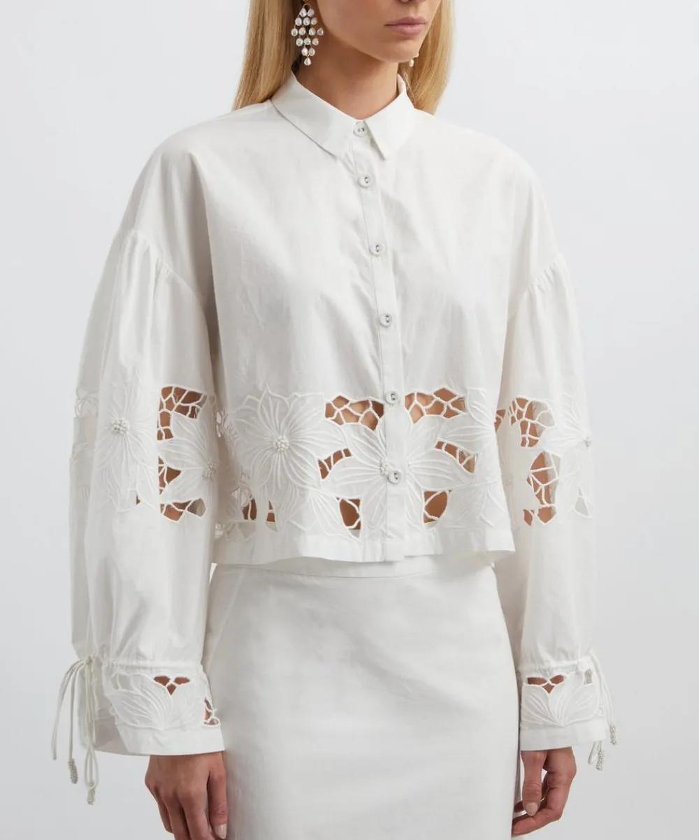 Scarlett Poppies Tops^Tasmin Embroidered Shirt