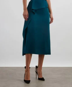 Erdem Skirts^Teal A-Line Skirt
