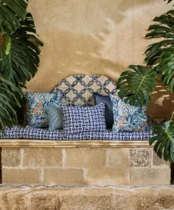 Liberty Interiors Furnishing Fabrics^Tempera Marwood in Borage – Outdoor