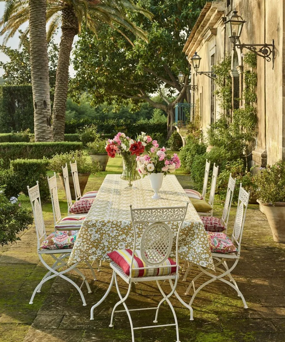 Liberty Interiors Furnishing Fabrics^Tempera Marwood in Fennel – Outdoor
