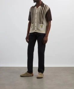 Kapital Knitwear & Sweats^Tennessee Mesh Knit Cuban Polo Shirt