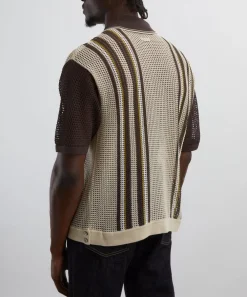 Kapital Knitwear & Sweats^Tennessee Mesh Knit Cuban Polo Shirt