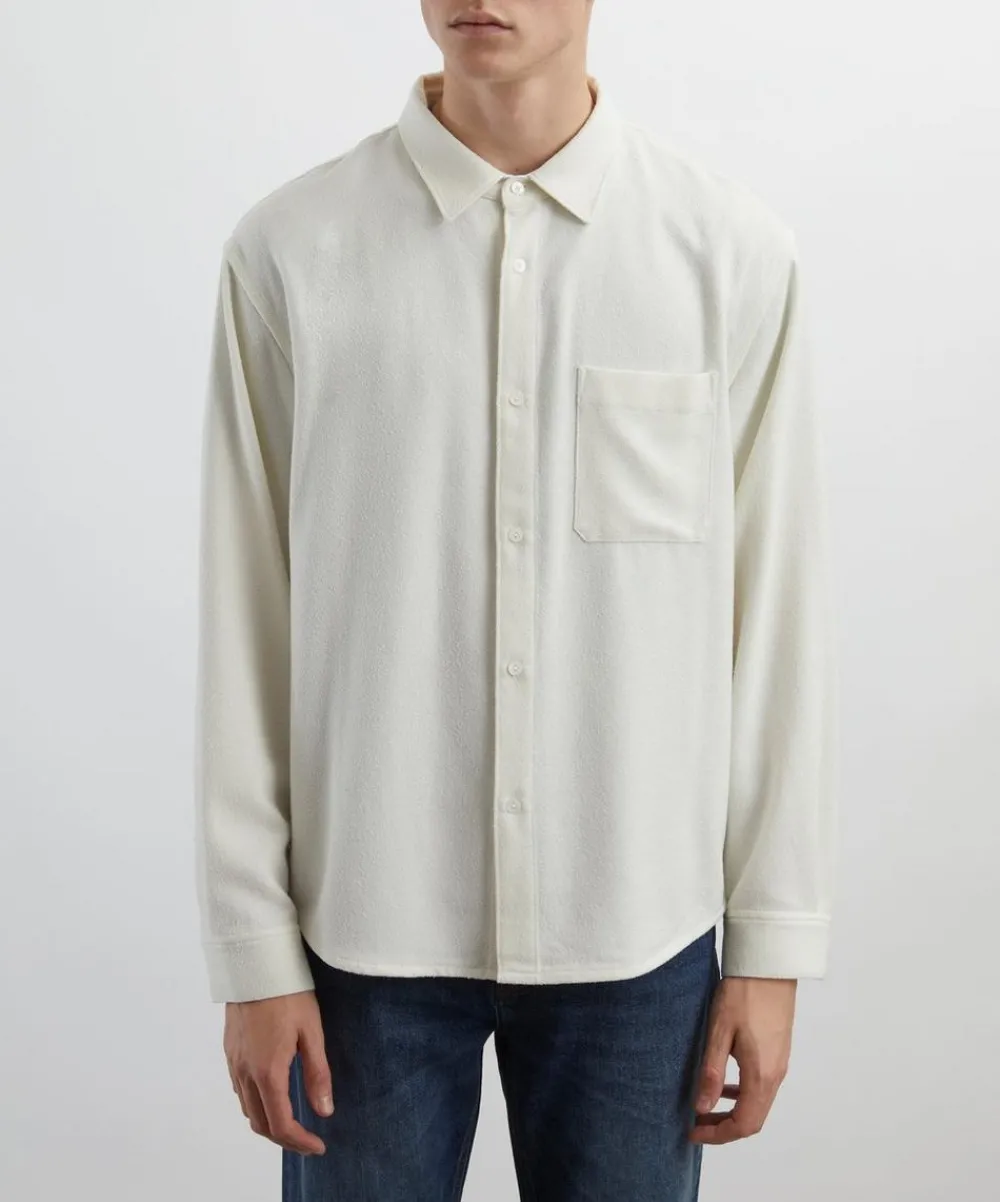 Frame Shirts^Textured Long-Sleeve Shirt