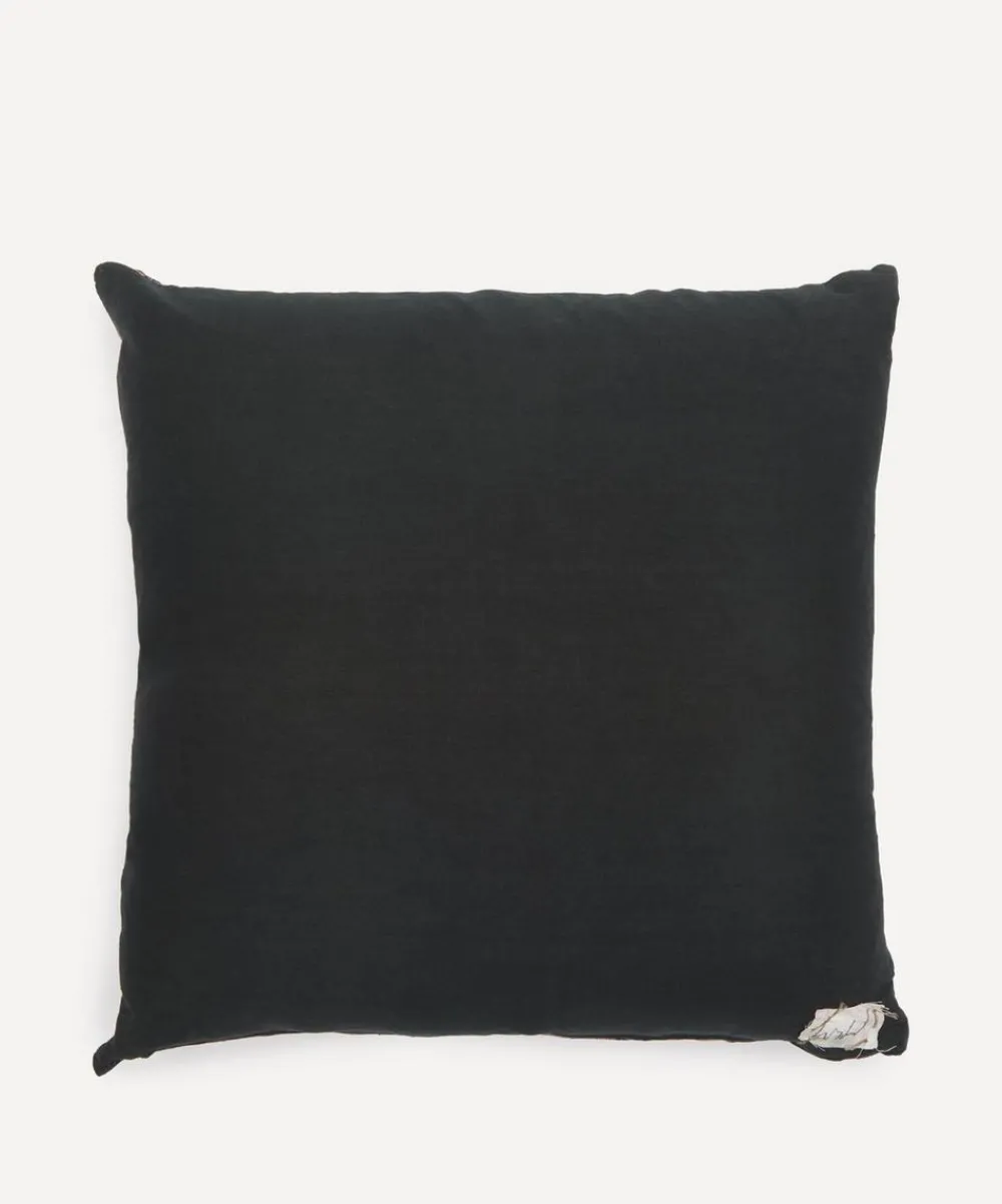 By Walid Cushions^19th-Century Aubusson Tapestry Silk Cushion 1175