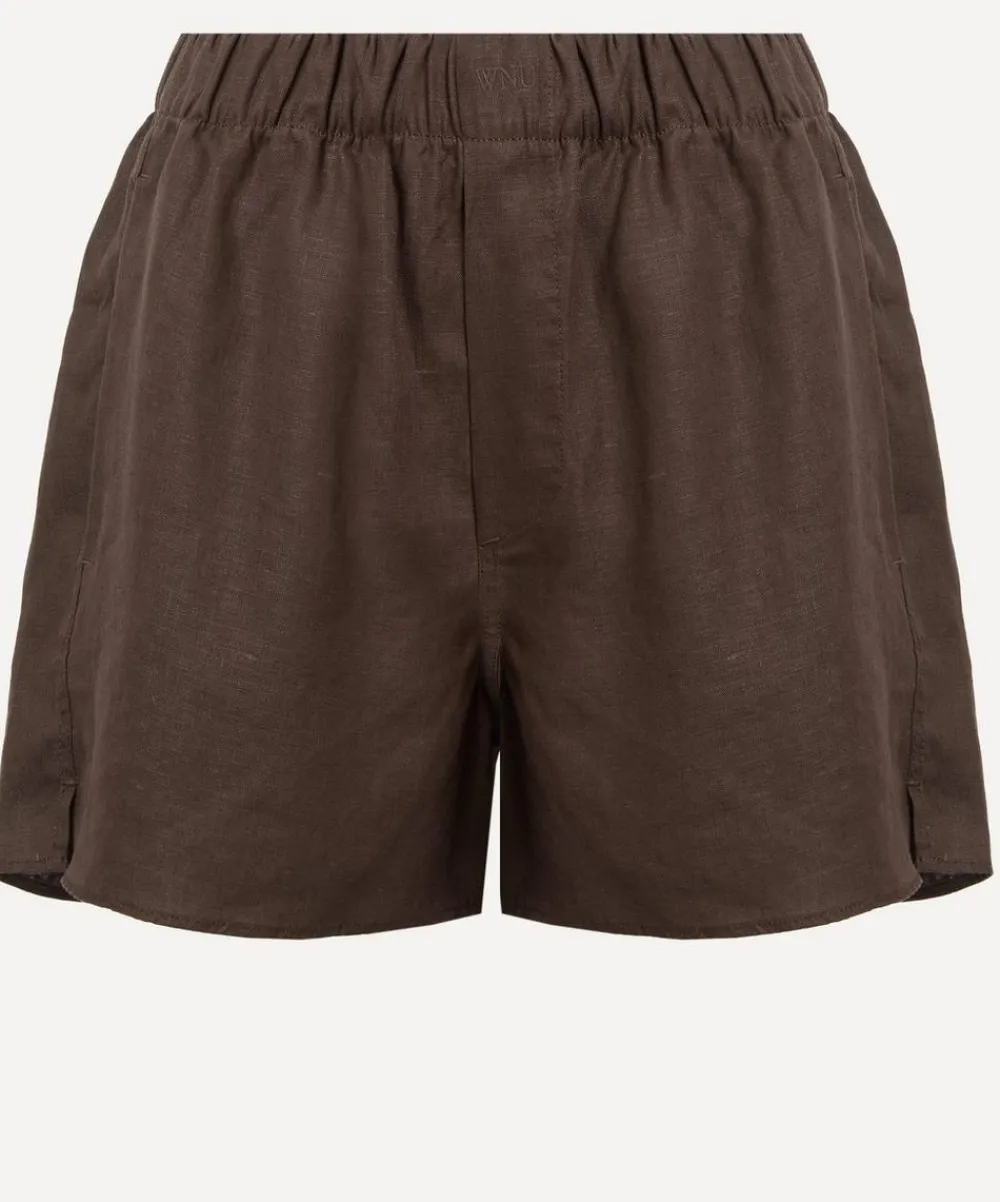 With Nothing Underneath Trousers & Shorts^The Boxer Chocolate Hemp Shorts