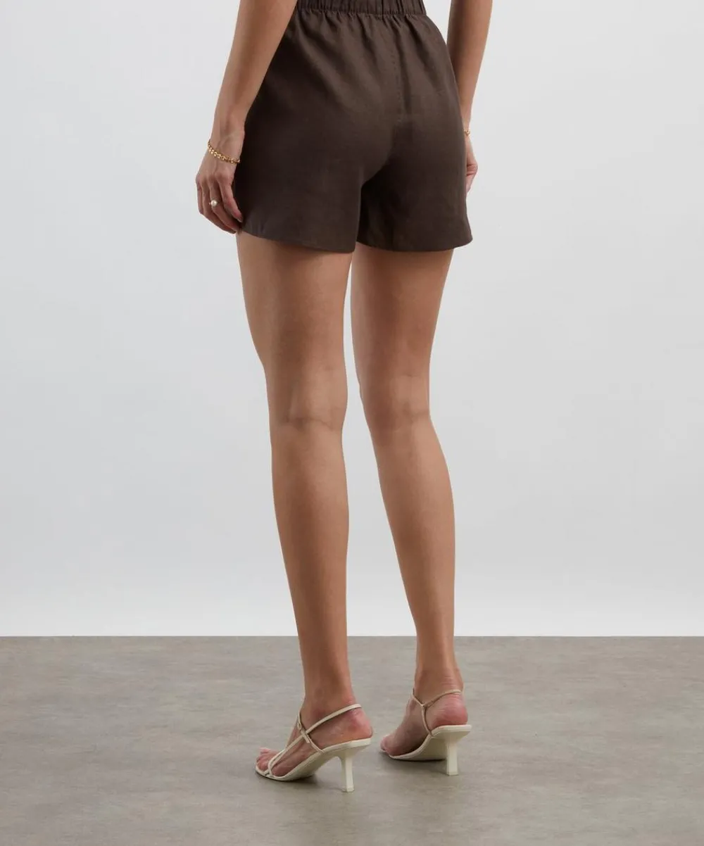 With Nothing Underneath Trousers & Shorts^The Boxer Chocolate Hemp Shorts