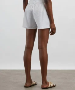 With Nothing Underneath Trousers & Shorts^The Boxer White Seersucker Shorts