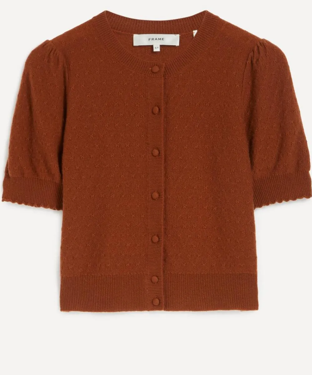 Frame Knitwear^The Cashmere Pointelle Cardigan