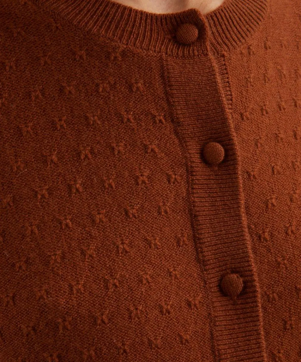 Frame Knitwear^The Cashmere Pointelle Cardigan