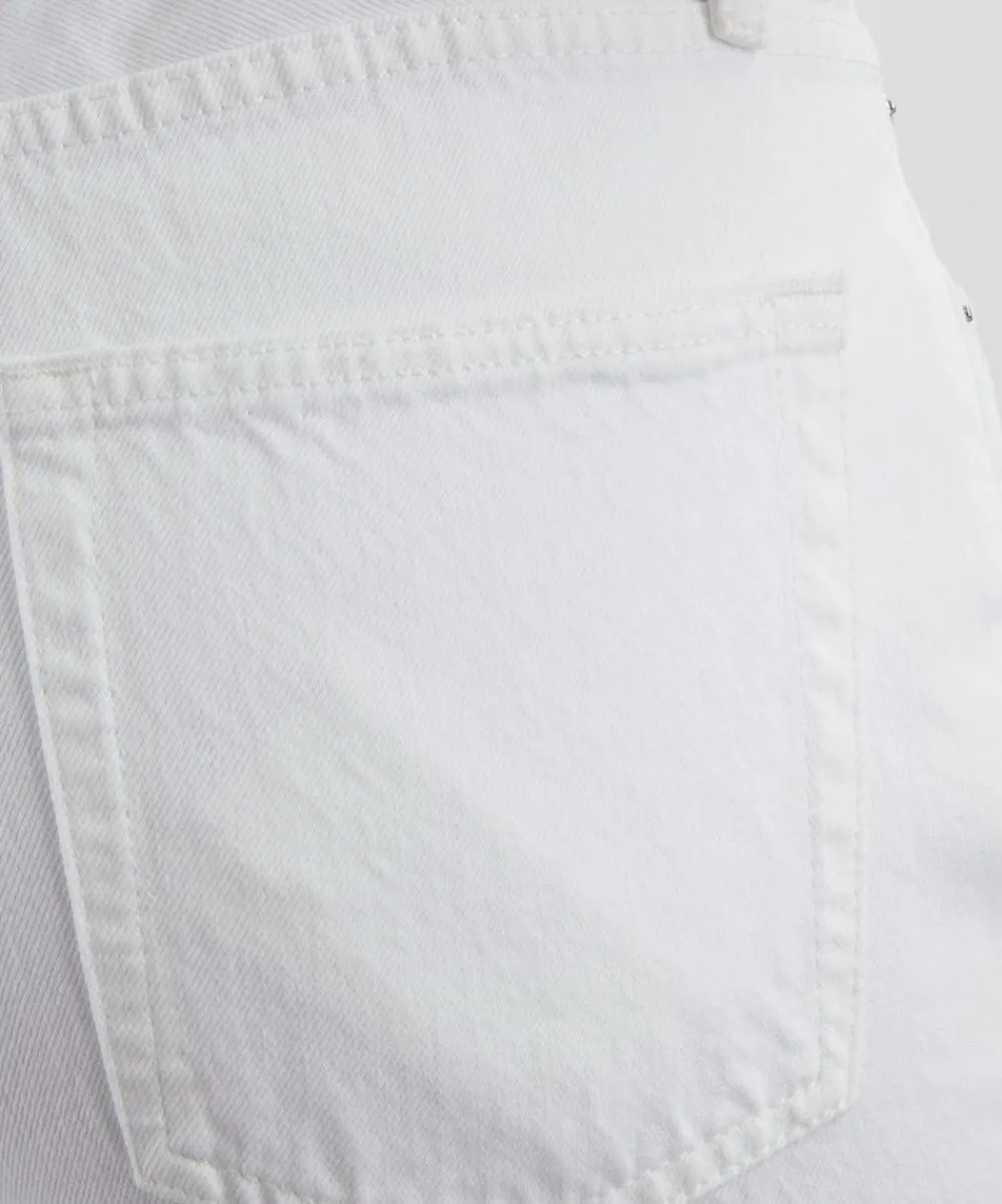 Frame Jeans^The Lax High-Rise Flare Jeans in White Raw Fry