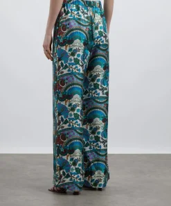 Liberty Trousers & Shorts^The Stage Silk Palazzo Trousers