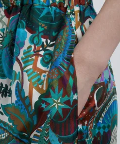 Liberty Trousers & Shorts^The Stage Silk Palazzo Trousers
