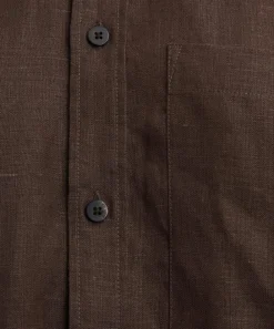With Nothing Underneath Tops^The Weekend Chocolate Hemp Shirt