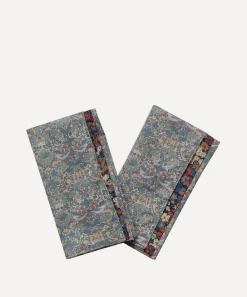 Coco & Wolf Tableware^Thorpe and Strawberry Thief Spring Wavy Edge Napkins Set of Two