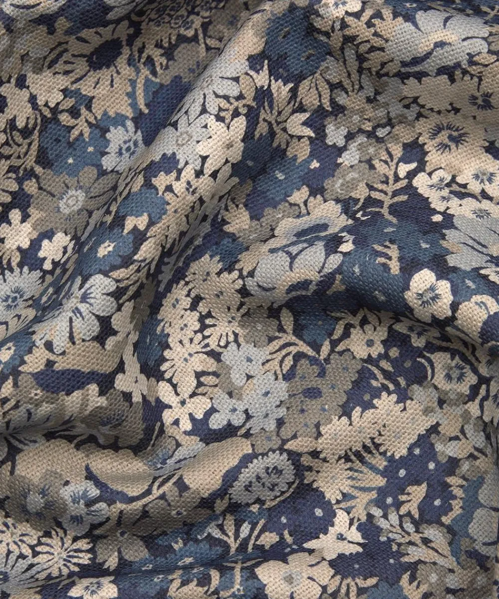 Liberty Interiors Furnishing Fabrics^Thorpe House Linen in Lapis