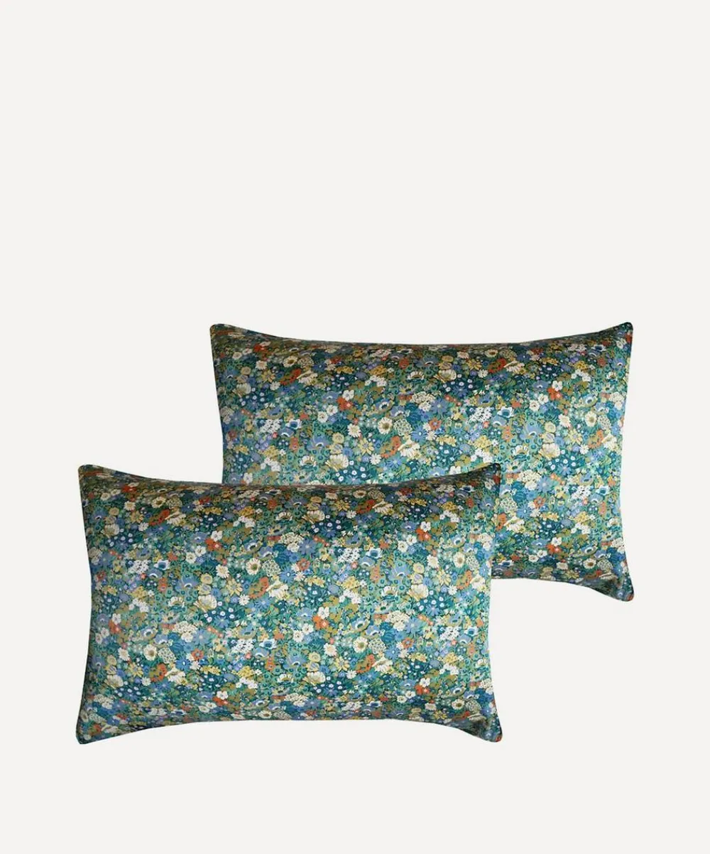 Coco & Wolf Bedding^Thorpeness Green Silk Pillowcases Set of Two