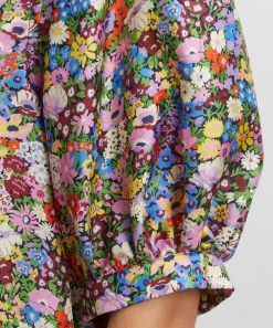 Liberty Tops^Thorpeness Silk Puff-Sleeve Shirt