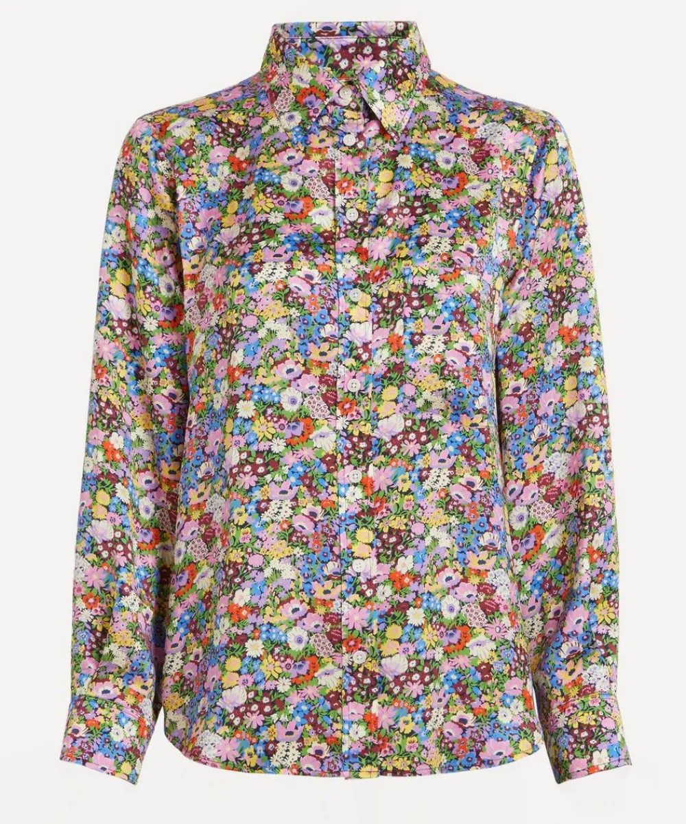 Liberty Tops^Thorpeness Silk Relaxed Shirt