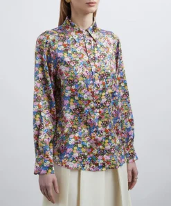 Liberty Tops^Thorpeness Silk Relaxed Shirt