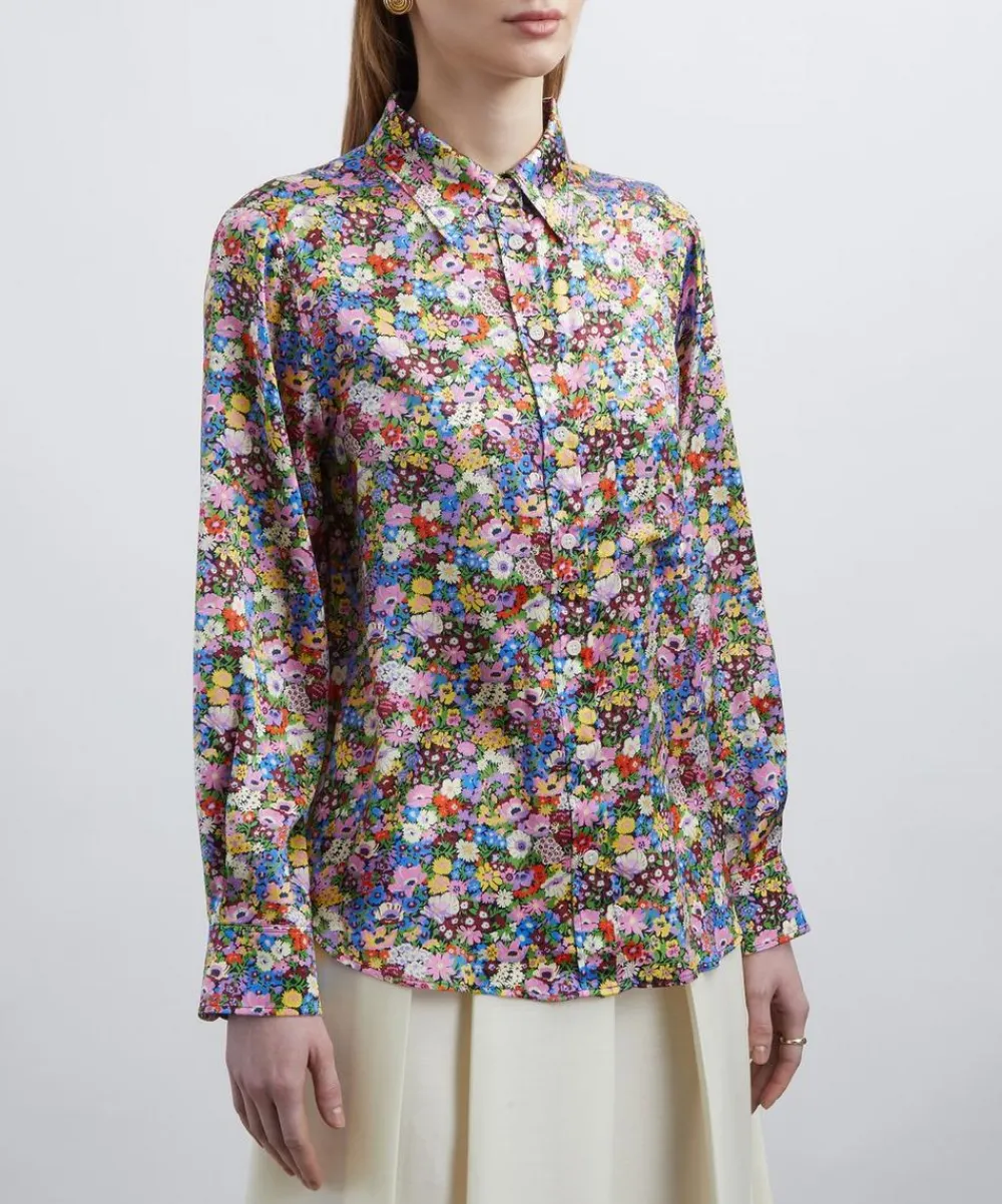 Liberty Tops^Thorpeness Silk Relaxed Shirt