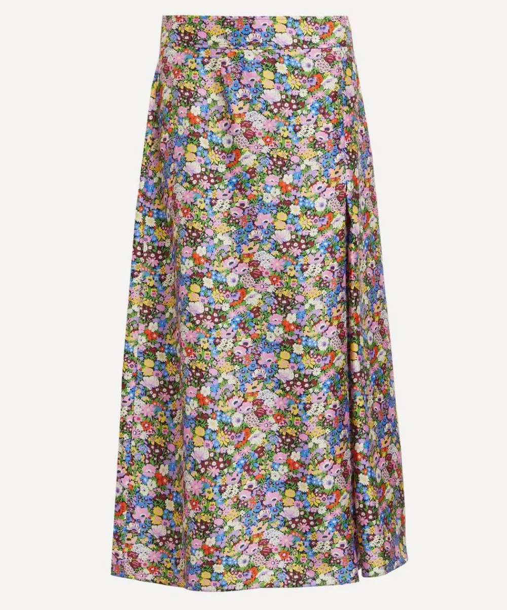 Liberty Skirts^Thorpeness Silk Soft Pleat Skirt