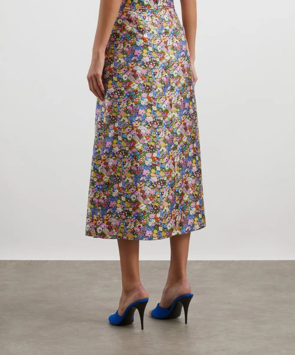 Liberty Skirts^Thorpeness Silk Soft Pleat Skirt