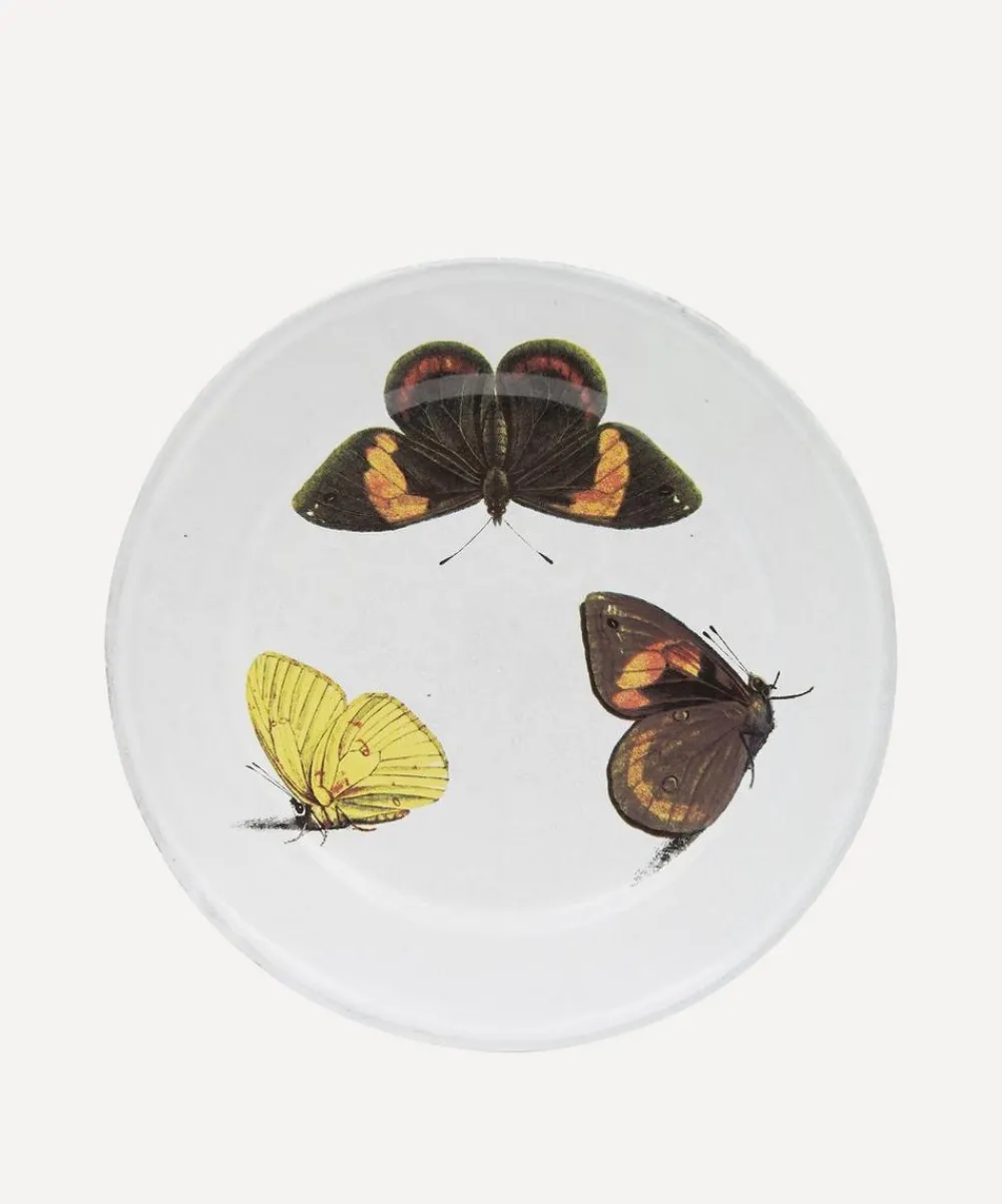 Astier de Villatte Tableware^Three Butterflies Plate