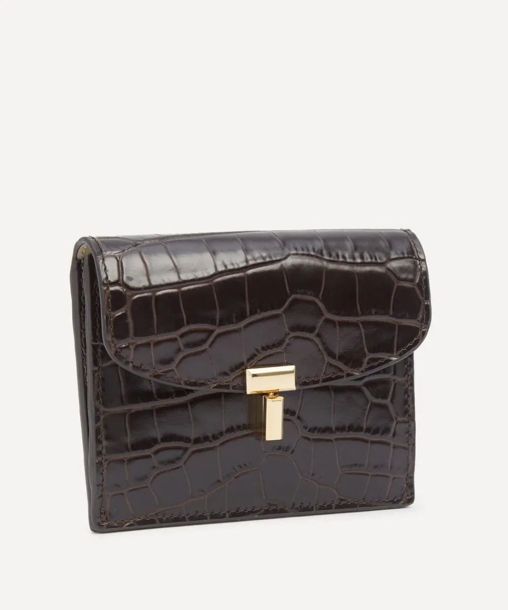 Toteme Purses & Pouches^T-Lock Croco-Embossed Cardholder