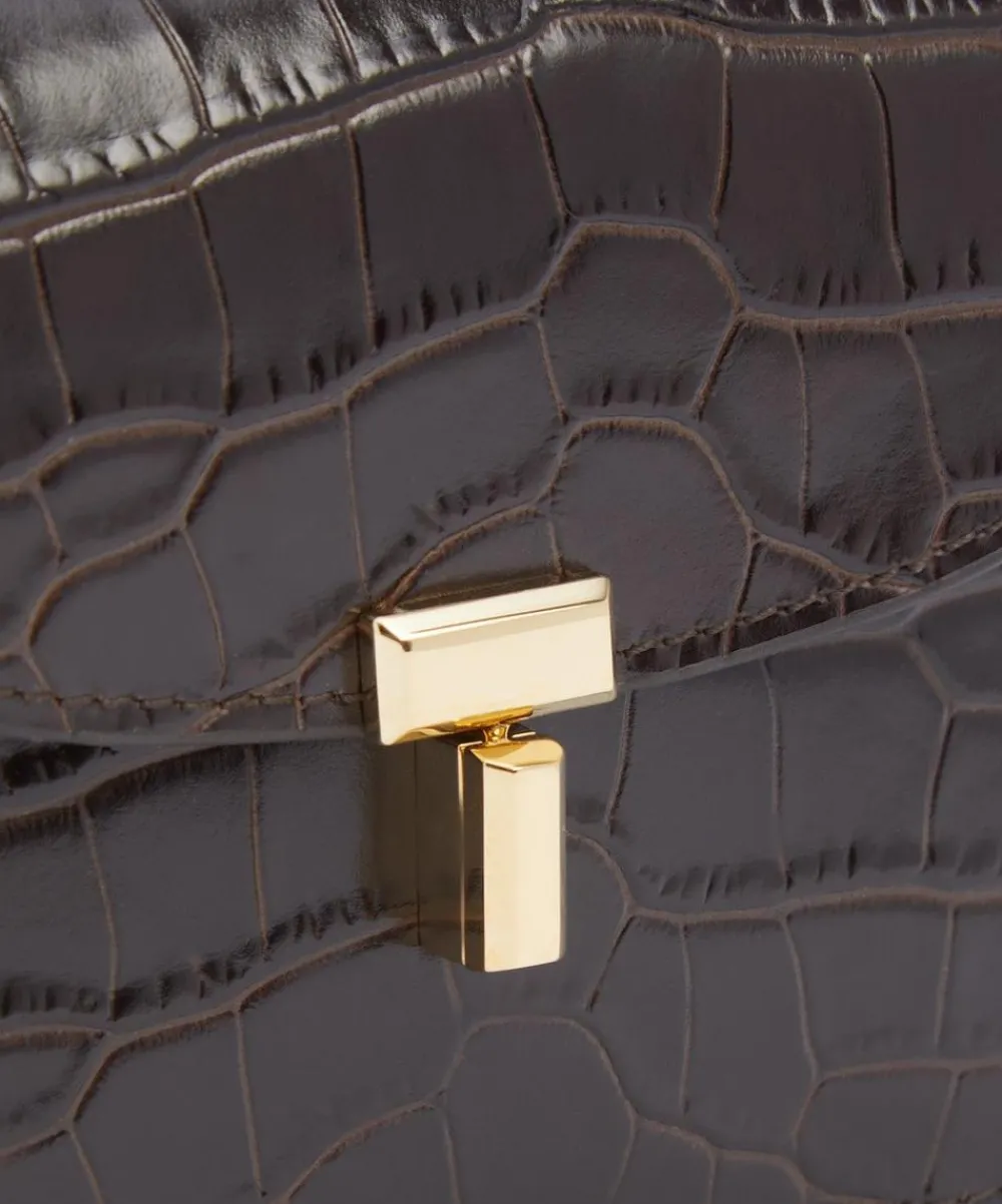Toteme Purses & Pouches^T-Lock Croco-Embossed Cardholder