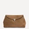 Toteme Bags^T-Lock Suede Clutch Bag