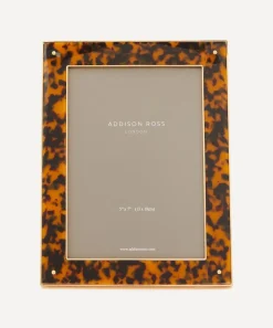 Addison Ross Ornaments^Tortoiseshell and Gold 5x7” Photo Frame