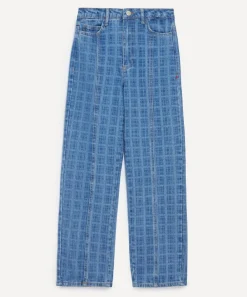 Damson Madder Jeans^Tovie Laser Check Jeans