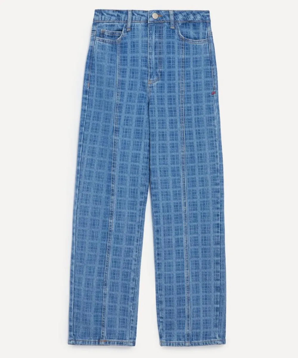 Damson Madder Jeans^Tovie Laser Check Jeans