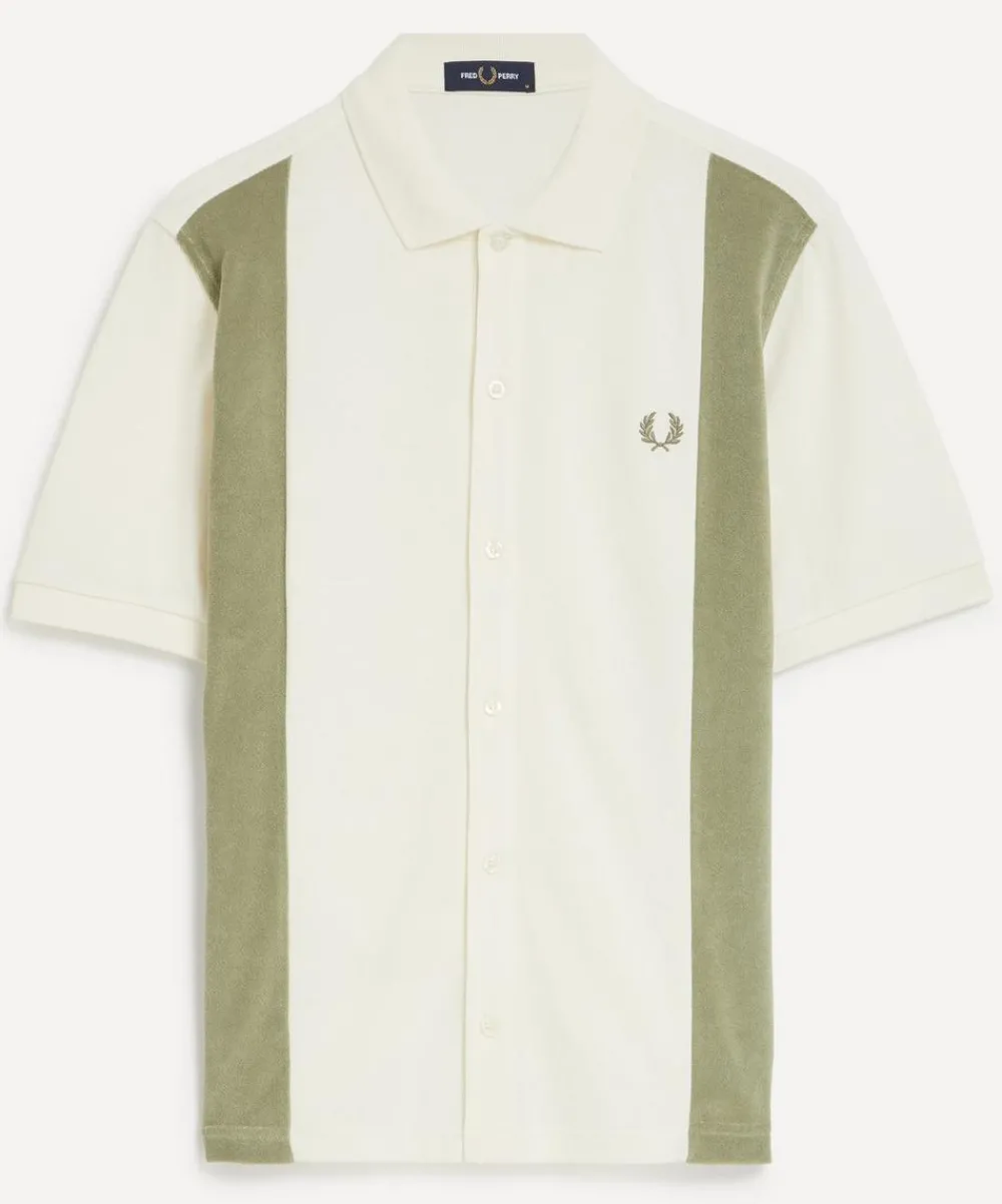 Fred Perry Shirts^Towelling Panel Polo Shirt