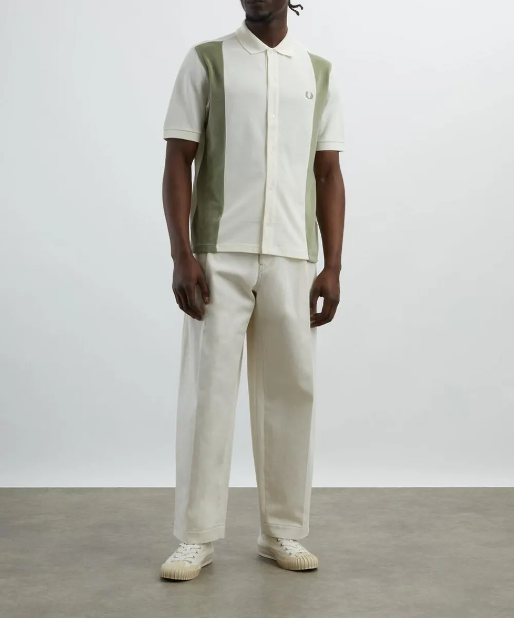 Fred Perry Shirts^Towelling Panel Polo Shirt