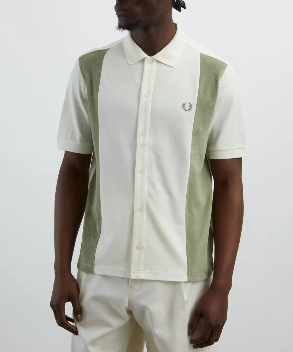 Fred Perry Shirts^Towelling Panel Polo Shirt
