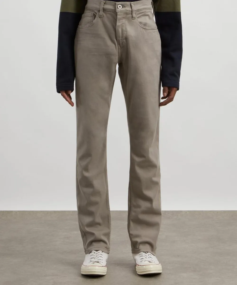 Paige Jeans^Transcend Federal Slim Straight Jeans in Silver Pearl