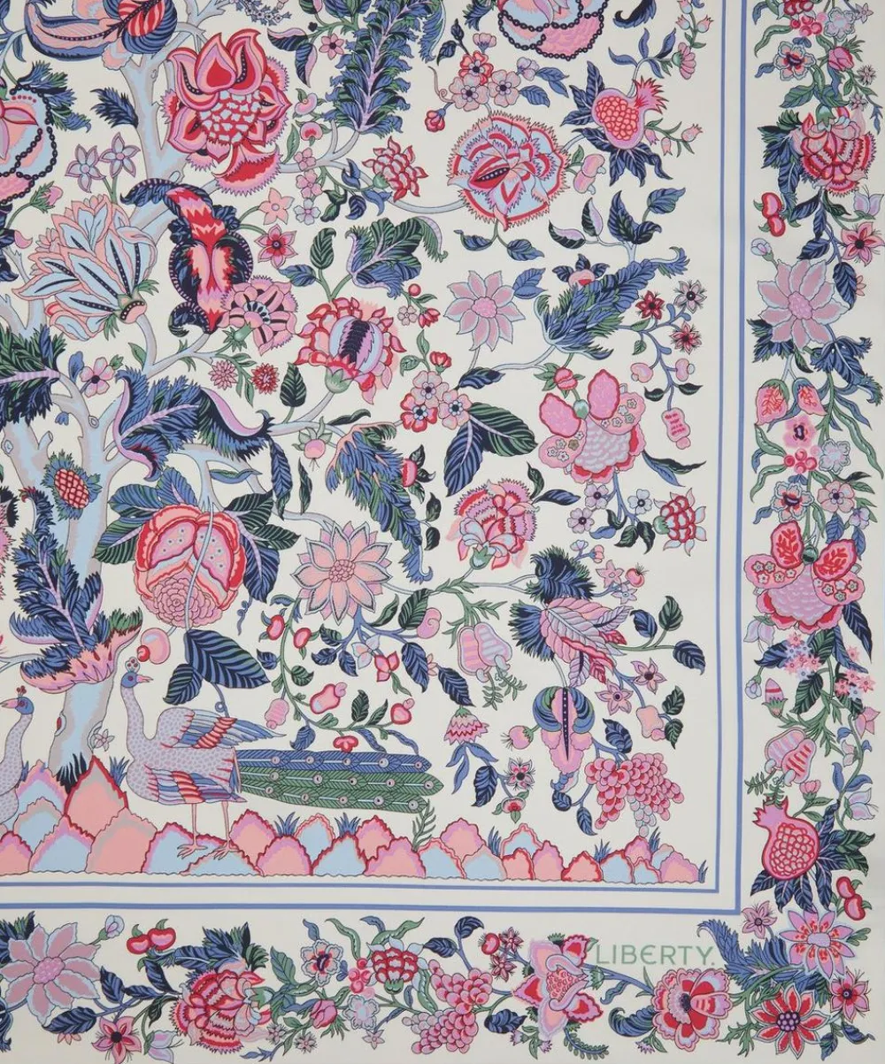 Liberty Scarves^Tree of Life 90 x 90 Silk Scarf